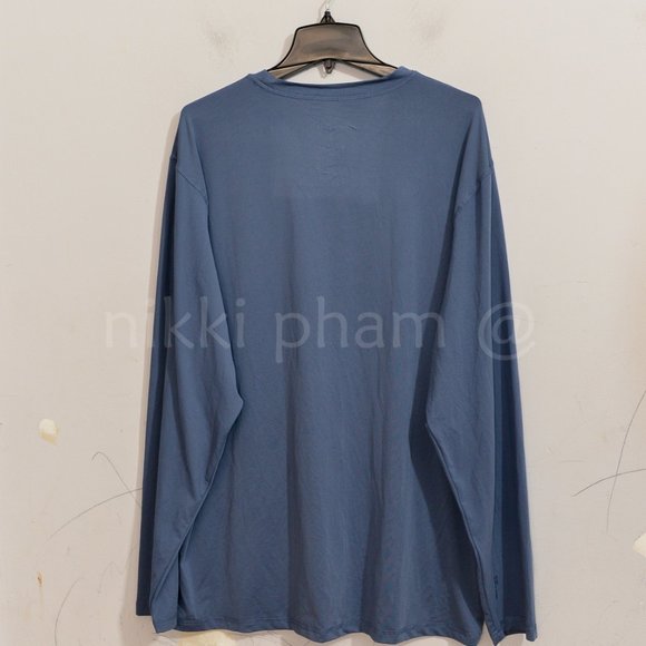 Hang Ten Men’s Long Sleeve Sun Tee in dark Blue - Picture 6 of 7